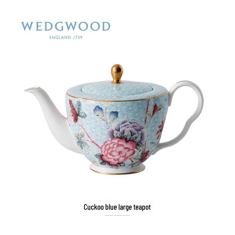 Wedgwood Rhododendron Blue Teapot
