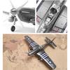1/48 WWII Air Force Military Warplane Model P51 Mustang Fighter 4D Assemble Plastic DIY Puzzle Airplane Collection Toy Gift