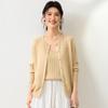 26 Year Spring Style Long-sleeved Cardigan with Mulberry Silk Texture, Mother's Clothing Style, Women's Knitted Sweater