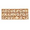 156pcs Wood Embellishments Wooden Letters Alphabet Scrapbook Craft Kids Toys Gift for Early Learning