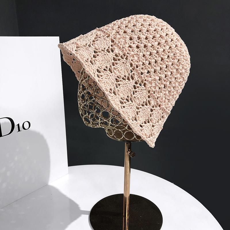 Nouveau chapeau de pêcheur pour enfants chapeau d'été en paille tressée ajourée protection solaire couvre-visage chapeau bob respirant pare-soleil chapeau cloche