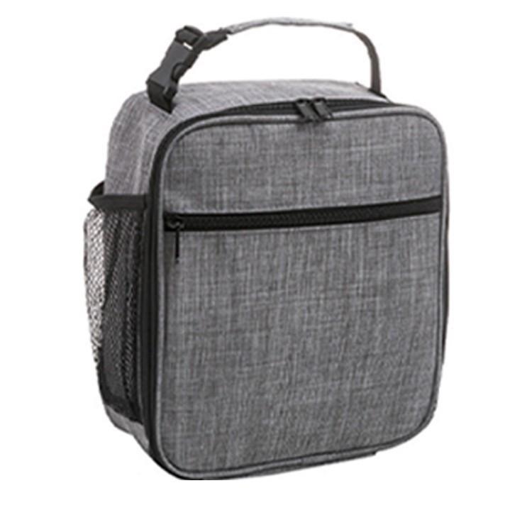Oxford Cloth Insulated Lunch Bag With Double Shoulder Straps For Office Use