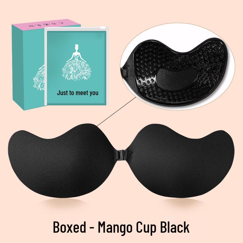 Mangoförmige selbstklebende Push-Up-BH-Einlagen: Atmungsaktive, unsichtbare Nippelabdeckungen für große Brüste - Anti-Hänge-Unterstützung für Hochzeitskleider