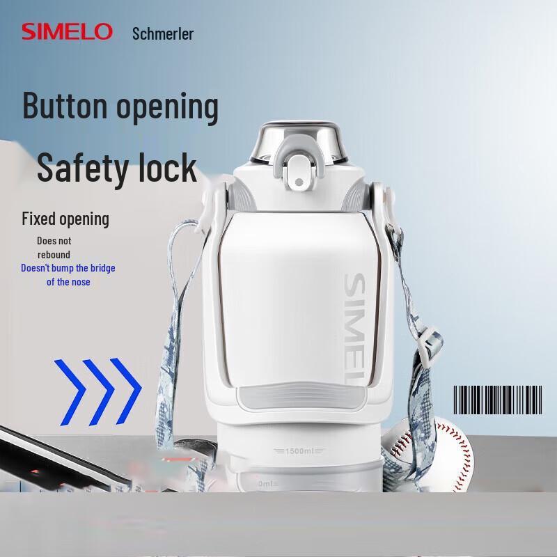 SIMELO Insulated Stainless Steel Water Bottle 1.5L
