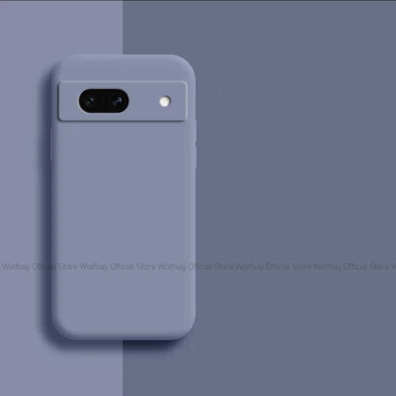 For Google Pixel 8A Case Google Pixel 8A 7A 6A 6 7 8 Pro Cover Cases Shockproof Liquid Silicone Phone Cover For Google Pixel 8A