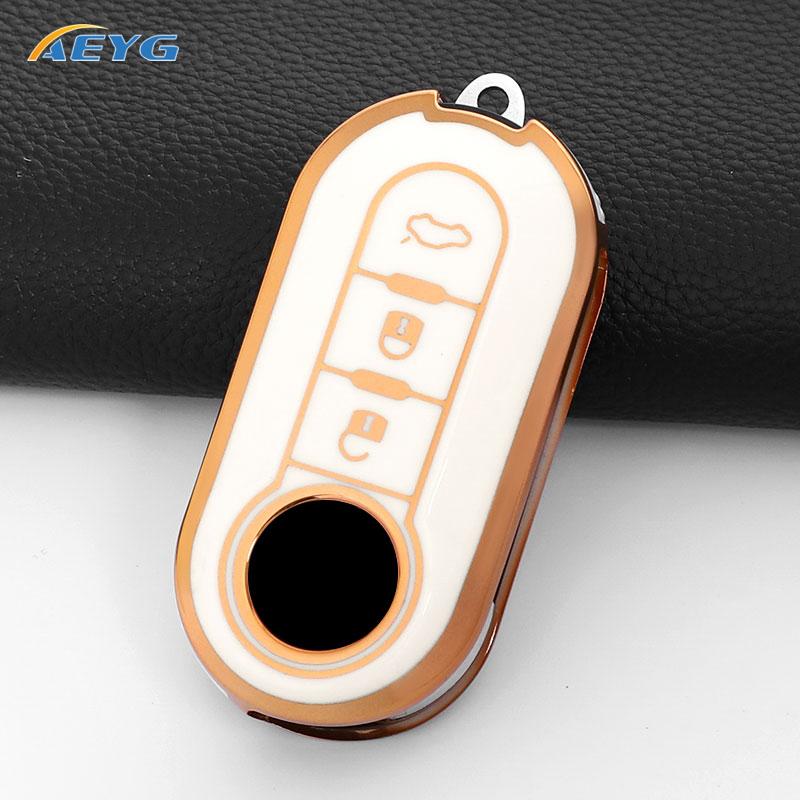 Capa Protetora para Chave de Carro Para FIAT 500 Ducato Punto Panda Lancia Musa Para Citroen Jumper Peugeot Boxer Acessórios