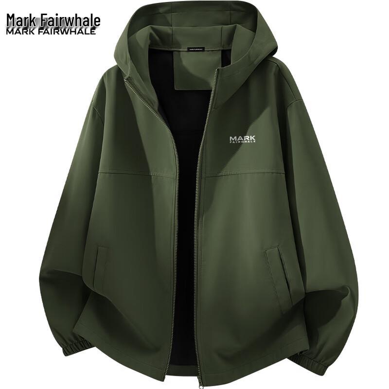 Mark Fairwhale Men s Functional Hooded Windbreaker L
