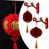 Chinese New Year Felt Lantern with Tassel Chinese New Year Decorations for Party Supplies Spring Festival Restaurant Decor