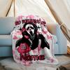 Personalized Custom Name Blanket - Ghostface Print Design,Blanket for Sofa,Bed,Travel,Camping - Soft and Warm, Great Gift