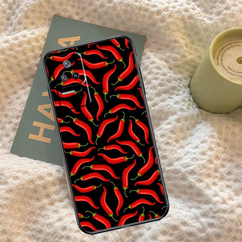 Red Chilli Pepper Pattern Case For Xiaomi 14T Pro 11T 12T 13T 13 14 15 Ultra POCO X7 Pro X3 X5 X6 M6 F5 F6 Pro Cover