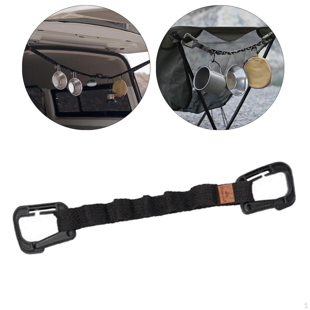 Cuerda Colgante para Acampar Accesorios Multifuncionales Tendedero Suministro para Autocaravana Tienda de Campaña Almacenamiento Duradero