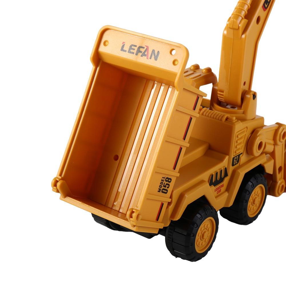 ABS Engineering Car Toy Yellow Dump Truck Model Toy Children Excavator Toy  Birthday Gift