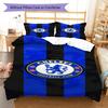 Chelsea logo  Pattern Bedding Quilt Set Quilt Cover Pillowcase Home Decoration Birthday Gift (1 * duvet cover + 2 * pillowcase, without core)