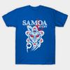 Herren Schwarzes T-Shirt mit Aufdruck Samoa Rugby Tattoo Maske Samoanische Fan-Erinnerungsstücke No-Cut Transferpapier Druck Baumwoll-T-Shirt