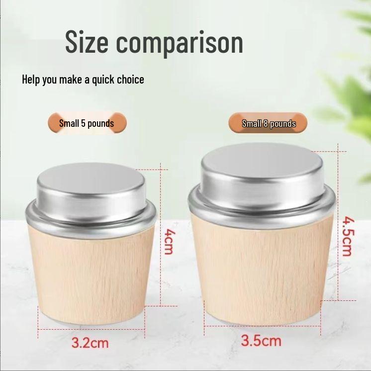 Universal Wooden Thermos Stopper Set for Water and Tea Bottles
