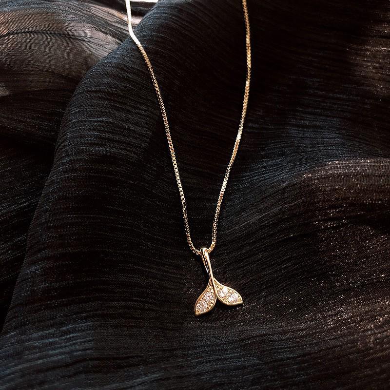 Goldbarren Bohnen Halskette - Edelstahl, Nischendesign, Schlichte Schlüsselbeinkette, Vielseitiger Modeschmuck