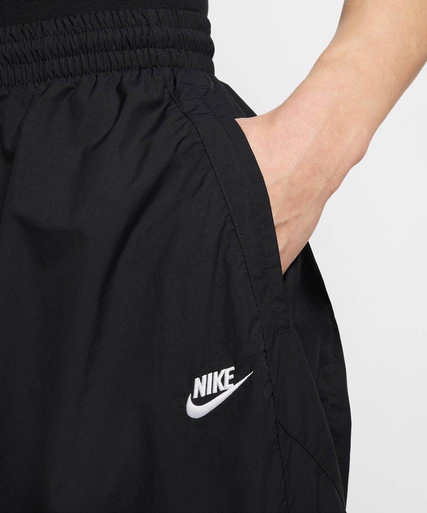 NIKE Club Oversized Woven Track Pants M - Black:White / Hq6115-010