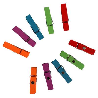 MégaCréa DIY - Magnetic Clothes Peg 3.5cm Multicoloured X10 Pieces
