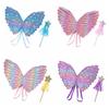 Polyester Colorful Butterfly Wings Kids Accessories Fairy Princess Angel Wings  Masquerade