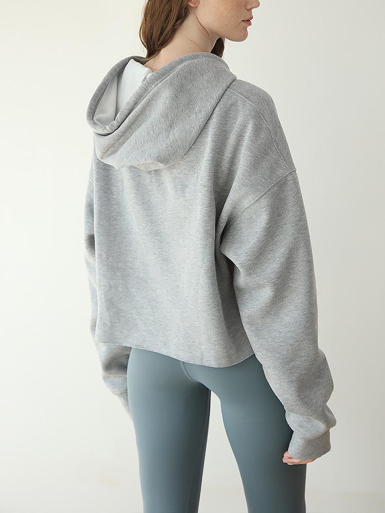 2024 Fall Women's Loose Short Hooded Sweatshirt - European & American Style