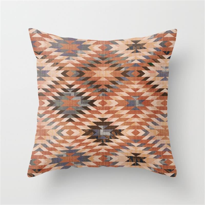 Nordic Simple Black and White Geometric Pillowcase Casual and Fashionable Fabric Home Bedside Sofa Waist Cushion Cover