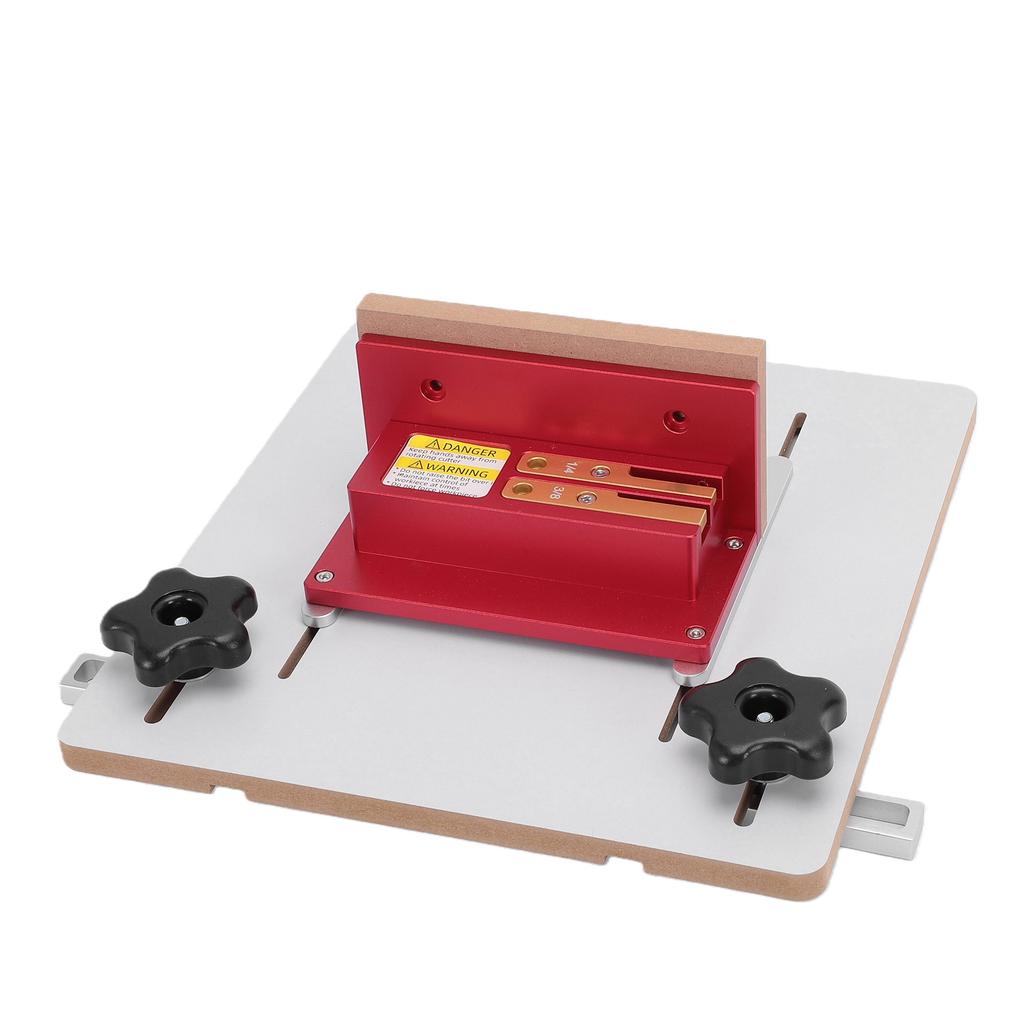 Router Table Box Joint Jig with 1 4 3 8 1 2 Inch Brass Keys Adjustable Jig with 3 4 Inch Miter Slot for Table Saw