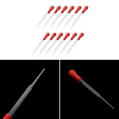 Red Rubber Head Reliable Dropper Medicine Dropper Glass Pipette Laboratory-grade Laboratory Equipment For  Laboratories