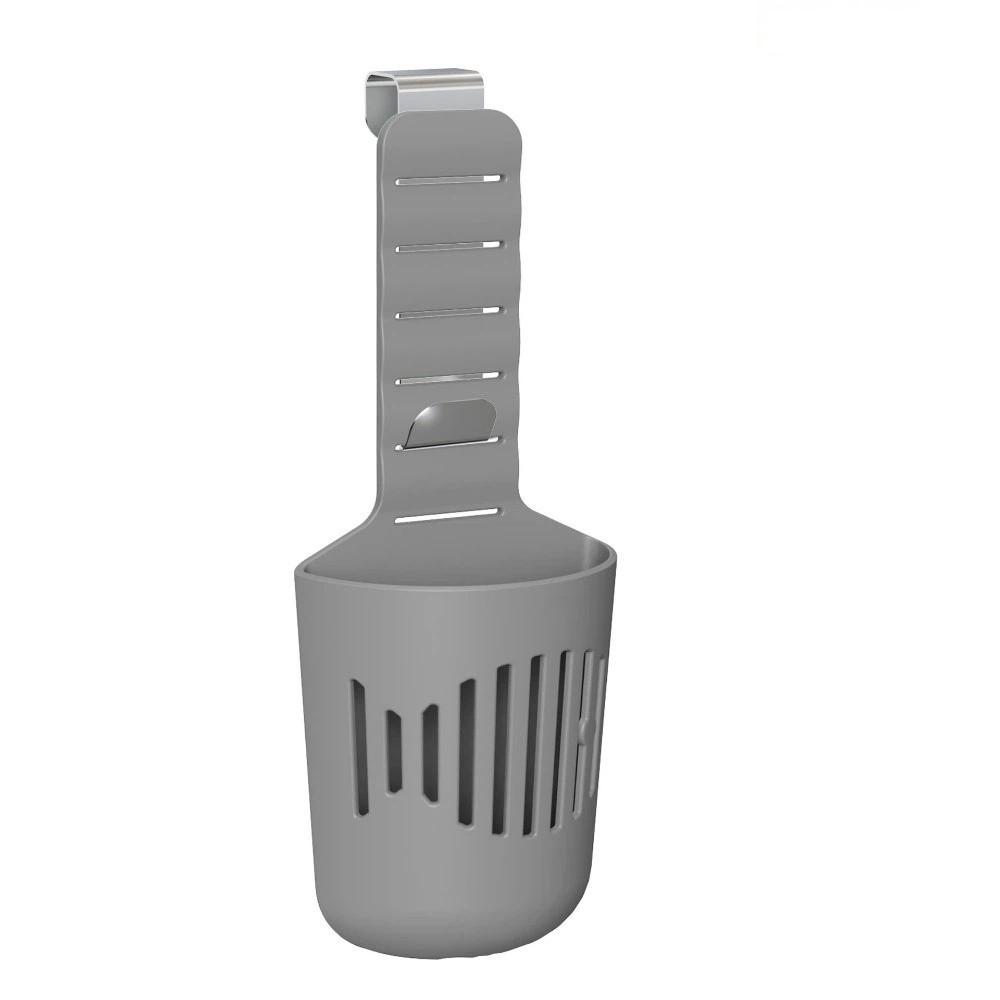 Solid Dispenser Toilet Bowl Cleaner Silicone Dispenser Basket Toilet Tank Tablet Holder RV Toilet Simple Grey