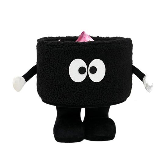 Cartoon Storage Basket with Eyes Legs Large Capacity Vibrant Color Adorable Storage Box Multi-functional Organizer