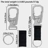 Ahiller Carabiner Double Lock Design 11cm Zinc Alloy Key Chain