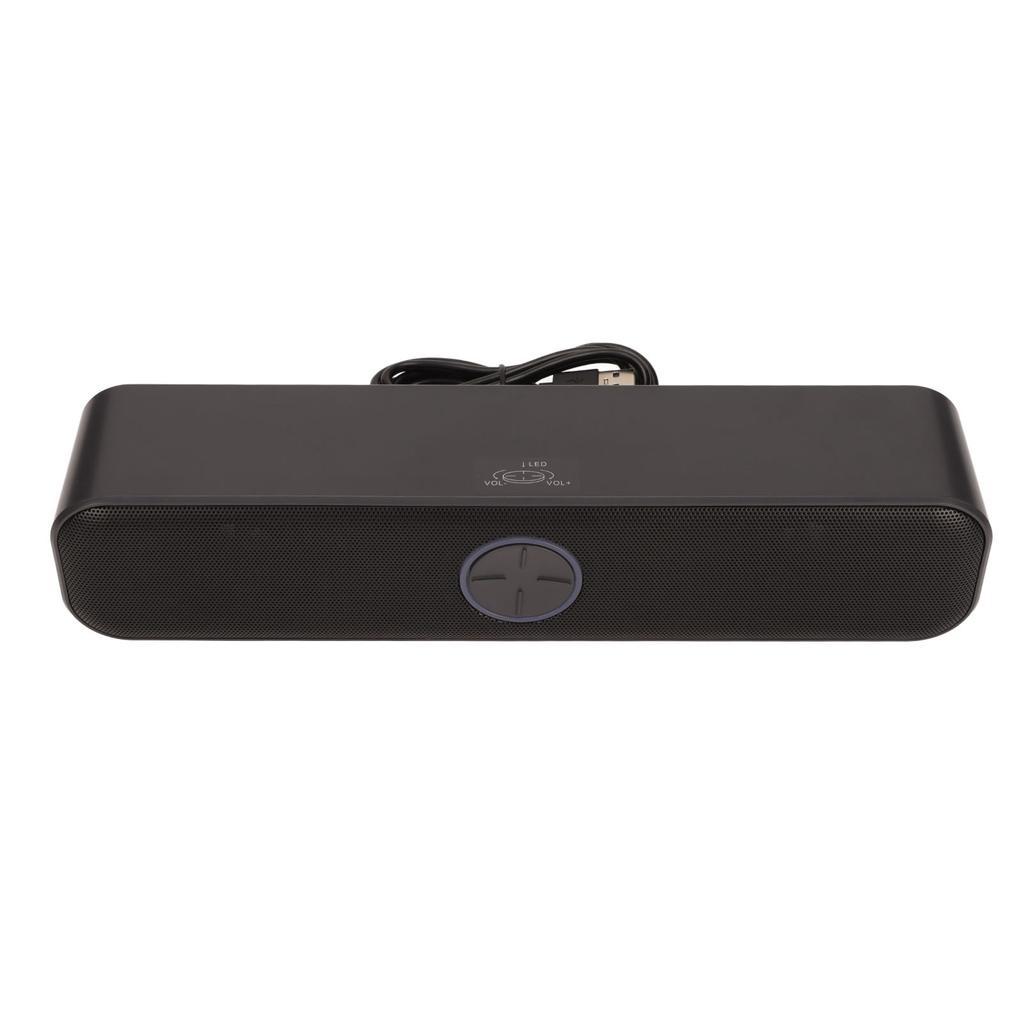 Computer Speaker USB Powered Stereo 2 Channel Plug and Play RGB Computer Speaker Black