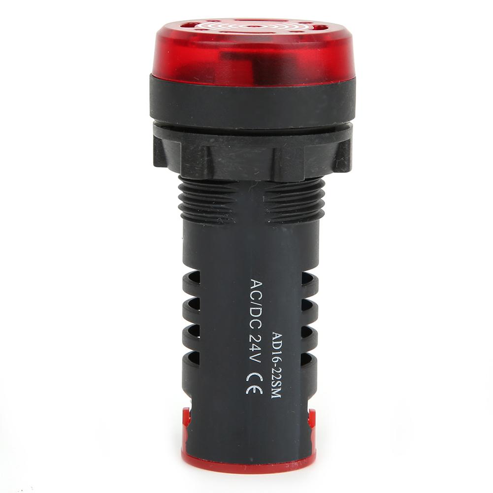 10 Pcs BERM LED Buzzer AD16?22SM Red Flash Alarm Indicator Lamp Buzzer Ac DC24V