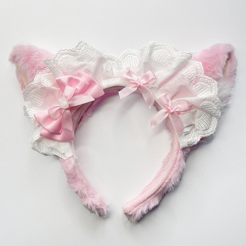 Cute Plush Headband Bowknot Hair AccessoryHeaddress for Fashionable Lady Women and Sweet Style Enthusiasts