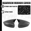 Carbon Black Car Side Rearview Mirror Cover Cap Trim For Mazda CX-50 2023-2025