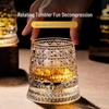 Premium Rotating Crystal Glass Tumbler: Decompression Spin Cup for Wine, Whiskey, or Beer