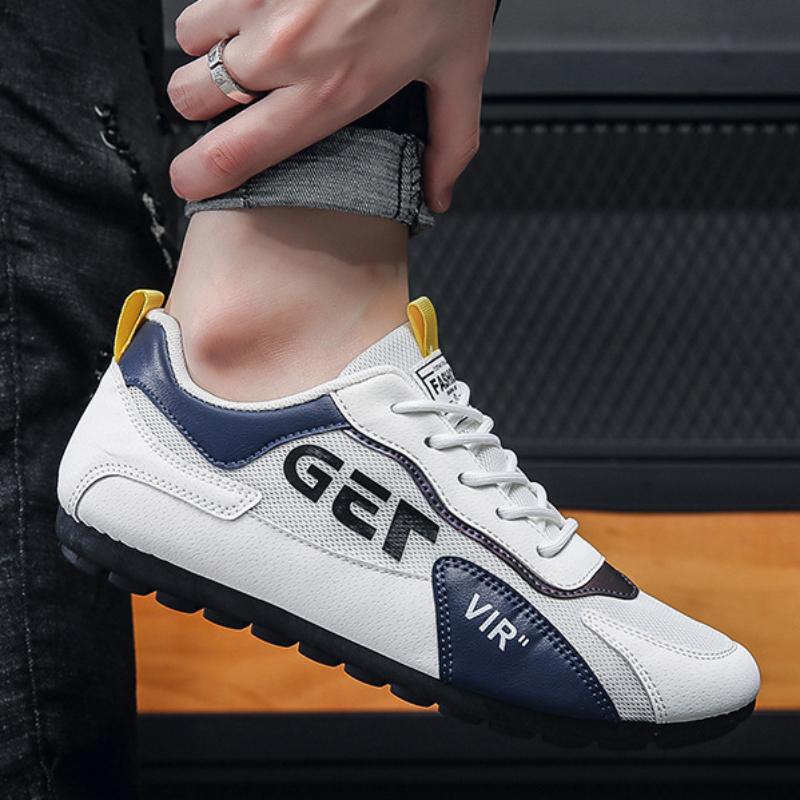 Mode Herren Freizeitschuhe Sommer Mesh Atmungsaktiv Sportschuhe Outdoor Leicht Bequeme Fahrschuhe für Herren Zapatos De Tenis