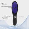 Electric Hair Brush Blue Red Light Phototherapy Rechargeable Promote Hair Growth Handheld Vibrating Scalp Massage Men Women Hair Detangling Comb