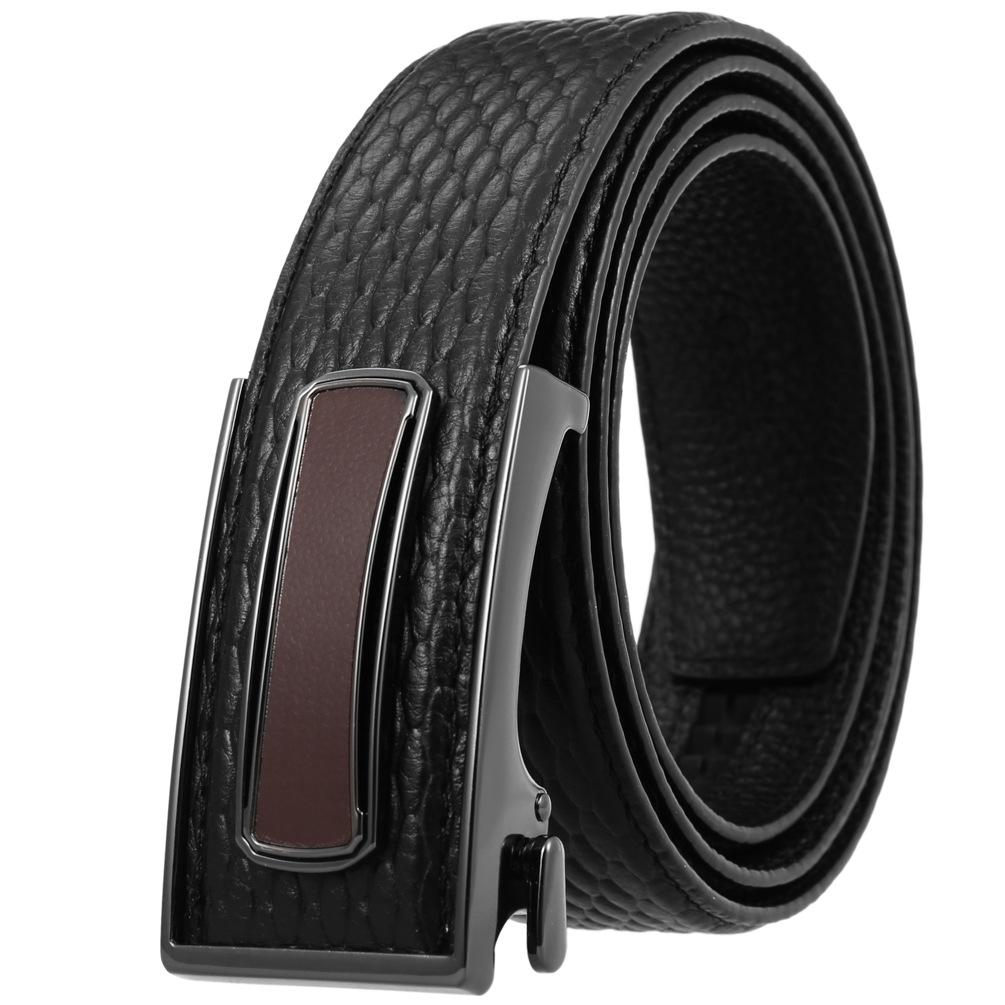 Ceinture tendance en cuir de vachette pleine fleur, boucle intérieure ceinture homme Ly36-23018-5