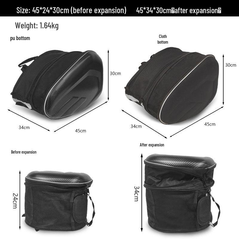 Waterproof Motorcycle Saddlebag - Large-Capacity, Versatile Travel Side Bag for Long-Distance Riding