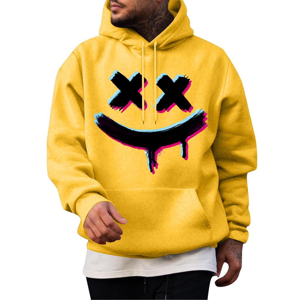 Men's Casual Hoodie Fashion  Sweatshirt With Hood Leisure Tops Teenager Streetwear Fashion Long Sleeve Shirt Warm