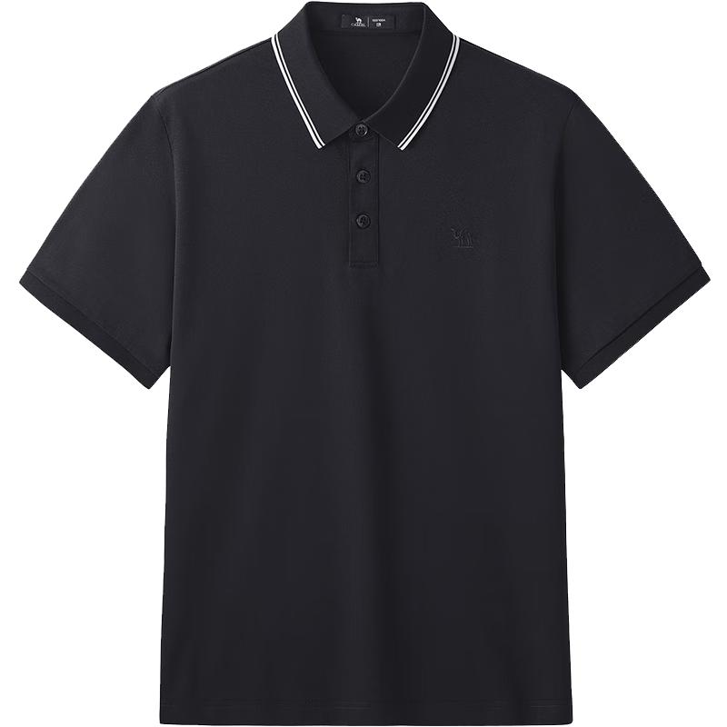 CAMEL Men s Silk Blend Pique Polo Shirt M14BAQN611 L