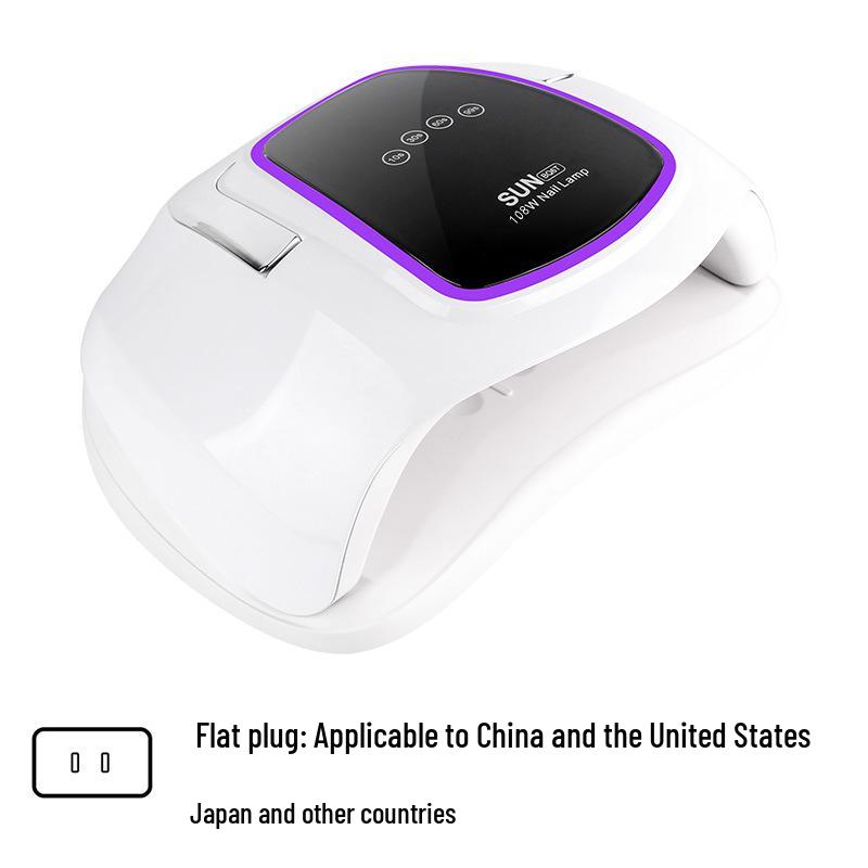 108W Dual Hand LED UV Nail Lamp for Gel Polish