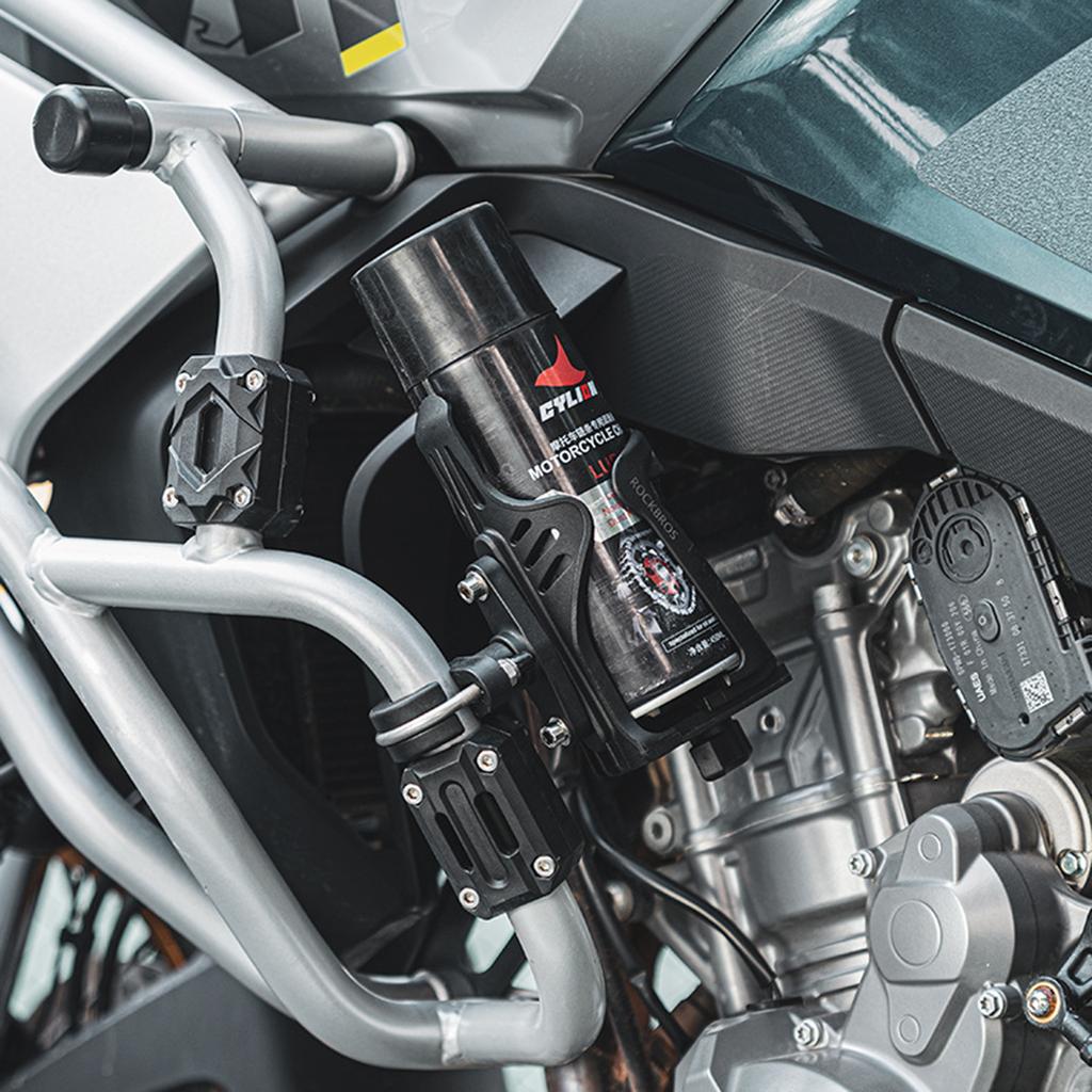 Portaborraccia per moto, regolabile, leggero e robusto, facile e veloce da montare per il ciclismo.