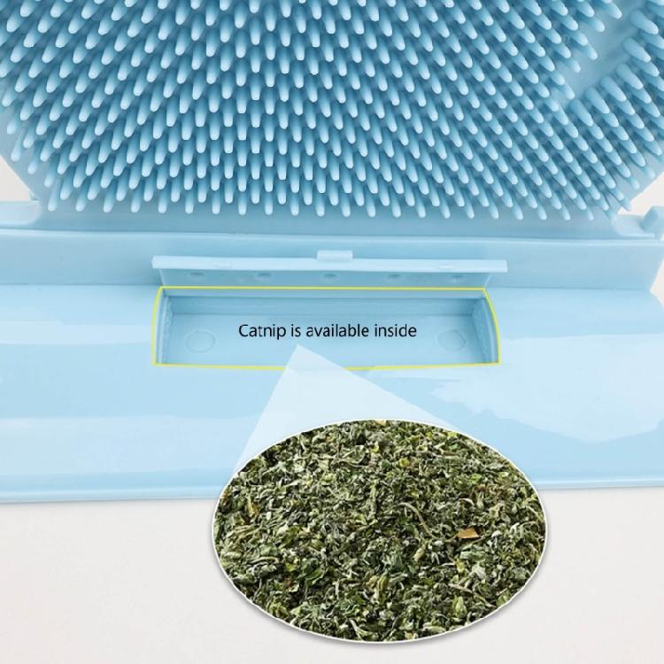 Kitten Shape Cats Massager Toy for Short Long Haired Cats Self-message Brush Tool