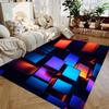 3D Visual Geometry Art Carpet Soft Flannel Rug Washable And Anti-Slip Personalized Gifts Birthday Gifts Home Decor Carpets