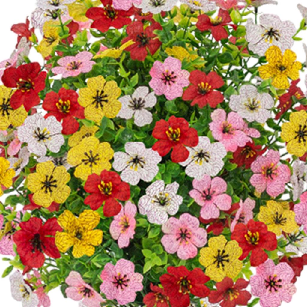 Artificial Flower Garden Stake Decorations for Farmhouse Backyard Flower Bed