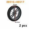 2 Stück MOC Baustein Motorradreifen & Motorradfelge Technisches Teil Radnabe Kompatibel mit 88517 11957 Autos Spielzeug