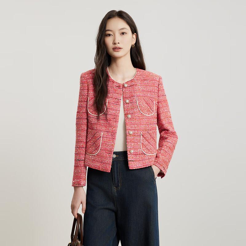 

Женский приталенный жакет Gojin с длинным рукавом в стиле «маленький аромат» M