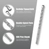 Chisel Drill Bit Set: Round Handle Sharp & Flat Masonry, Concrete, Electric Draft Steel Chisels