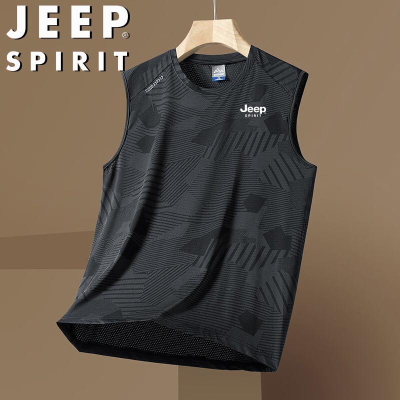JEEP SPIRIT Men s Breathable Sleeveless Vest 4XL